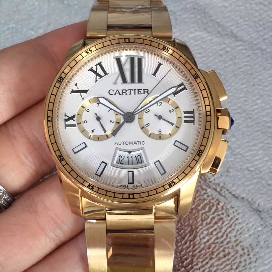 Cartier Calibre Chronograph Men's Watch(1:1 replica) - Top club
