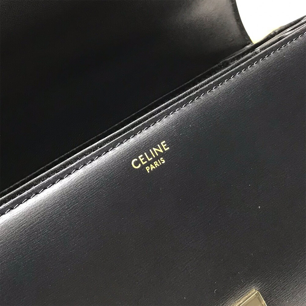 Celine Classique Triomphe Bag In Shiny Calfskin1:1High-quality replica