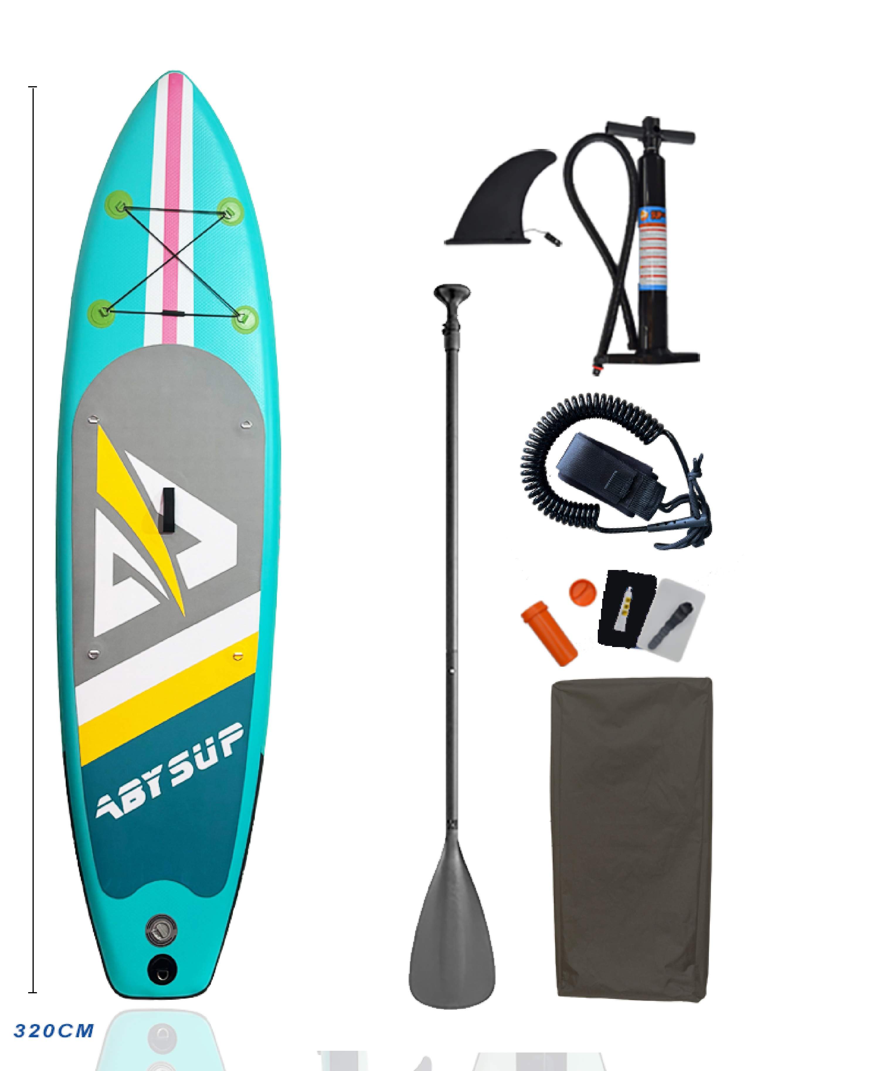 SUP Board Durable Hard Plastic Solid Paddle Board Rigid Yoga Stand for Surfing/inflatable Kayak