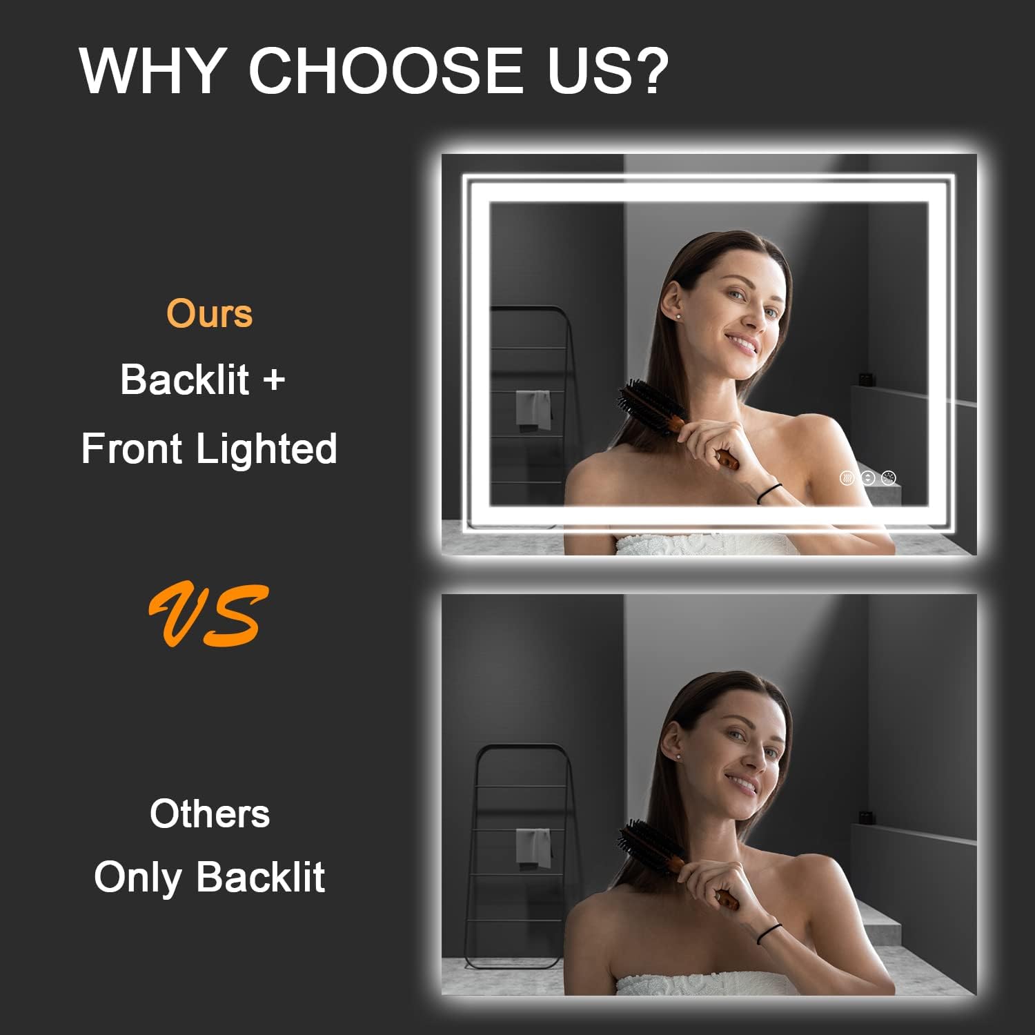 LED Bathroom Mirror, 48