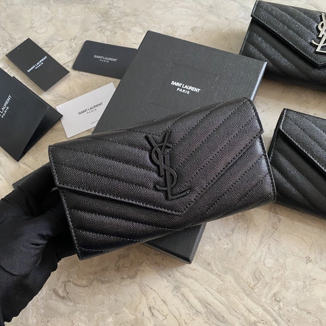YSL MONOGRAM LARGE FLAP WALLET - Tidelocker Bags Ru1:1High-quality replica