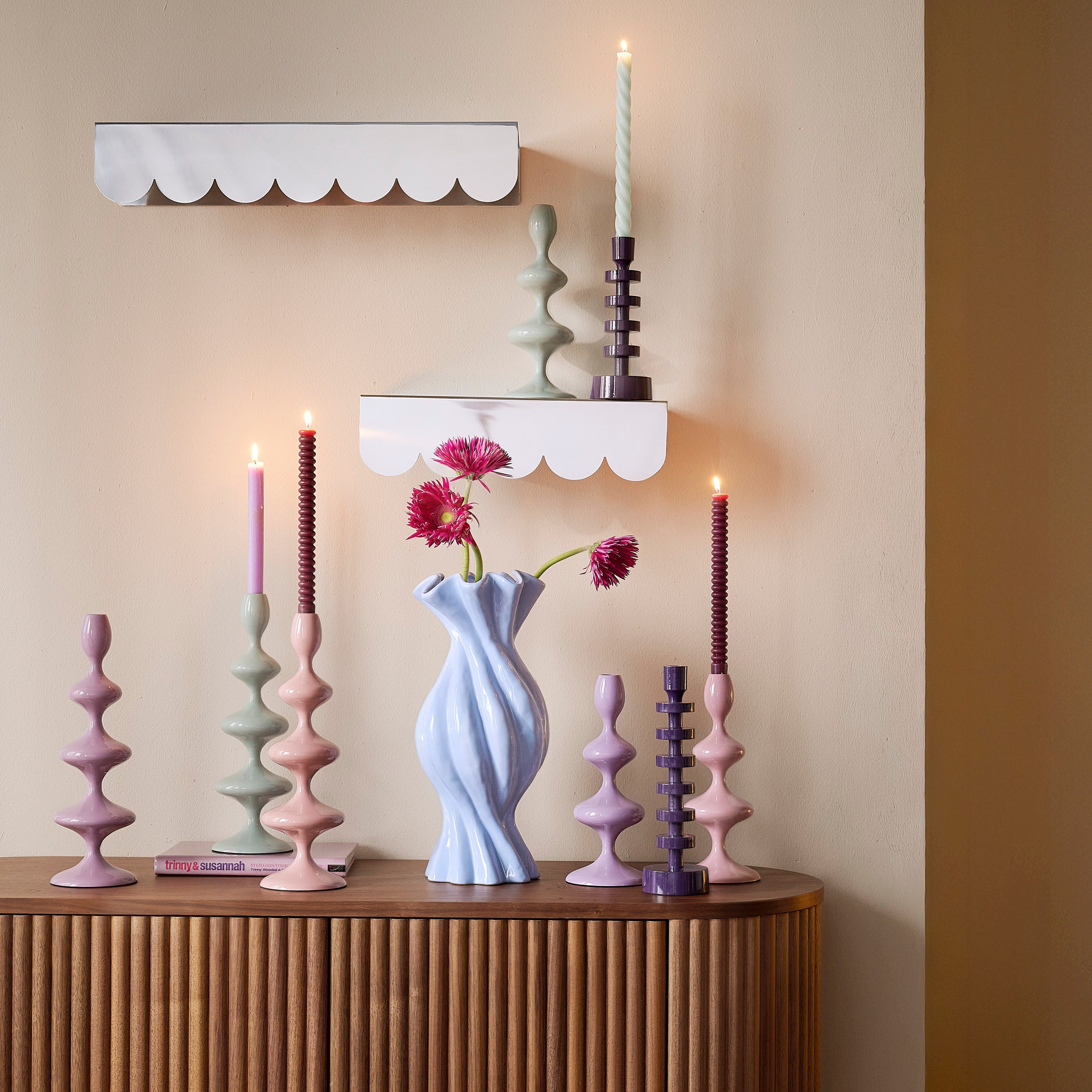 Blokker Dottie Wandplank - Set van 2 - Chroom