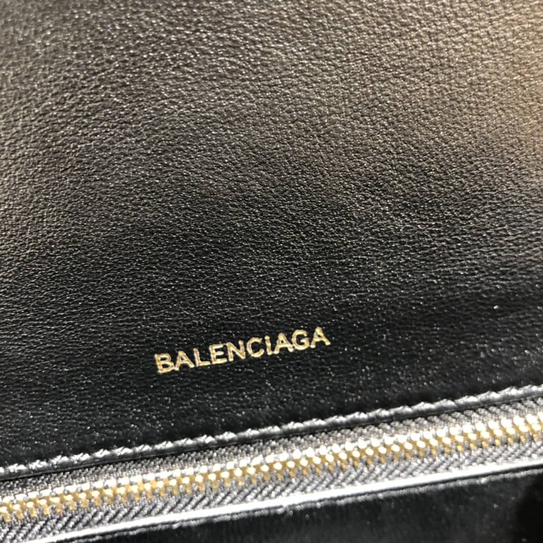 Balenciaga Hourglass Leather Top Handle Replica Bag - Replicaclubs