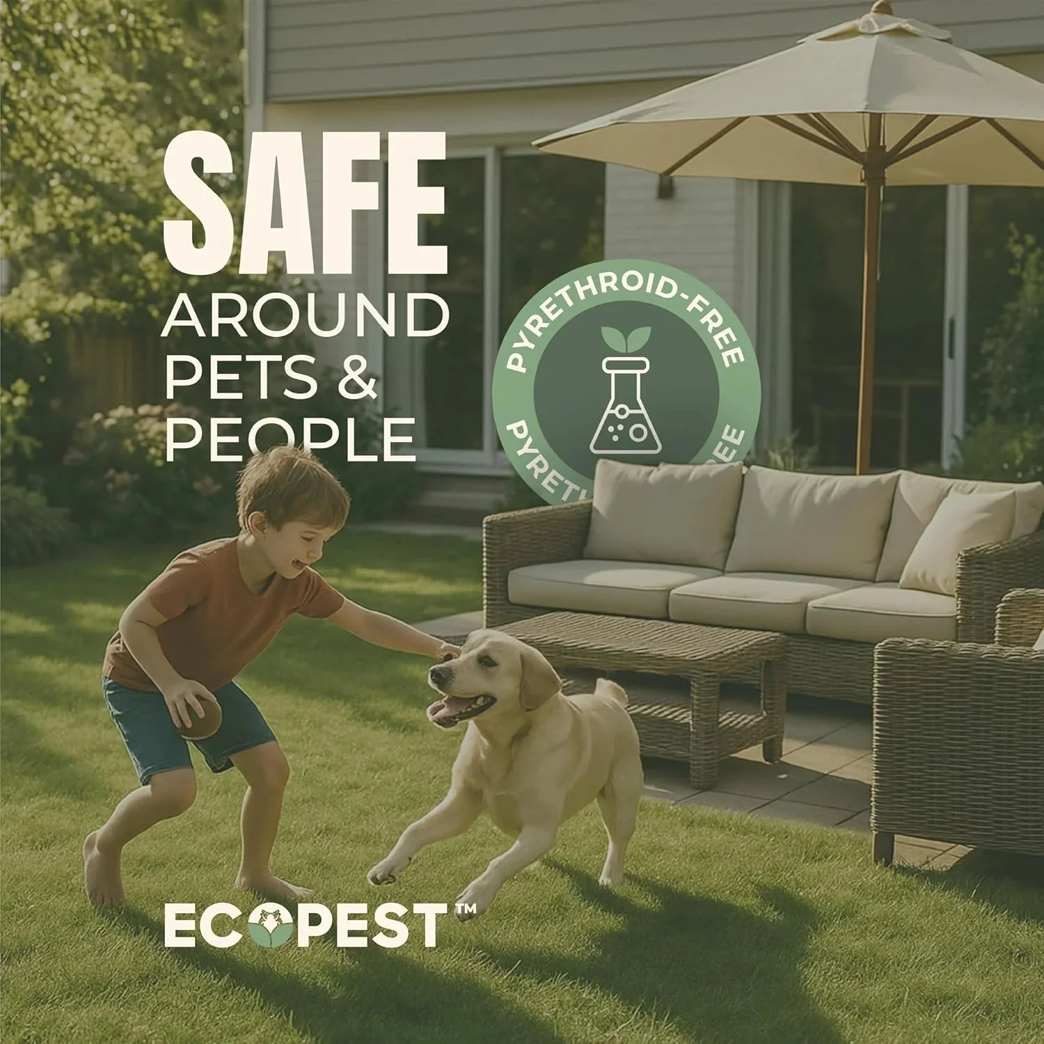 EcoPest Mite Spray Natural Killer For Dust, Bird, Spider, Scabies And Other Mites - 1 Gallon