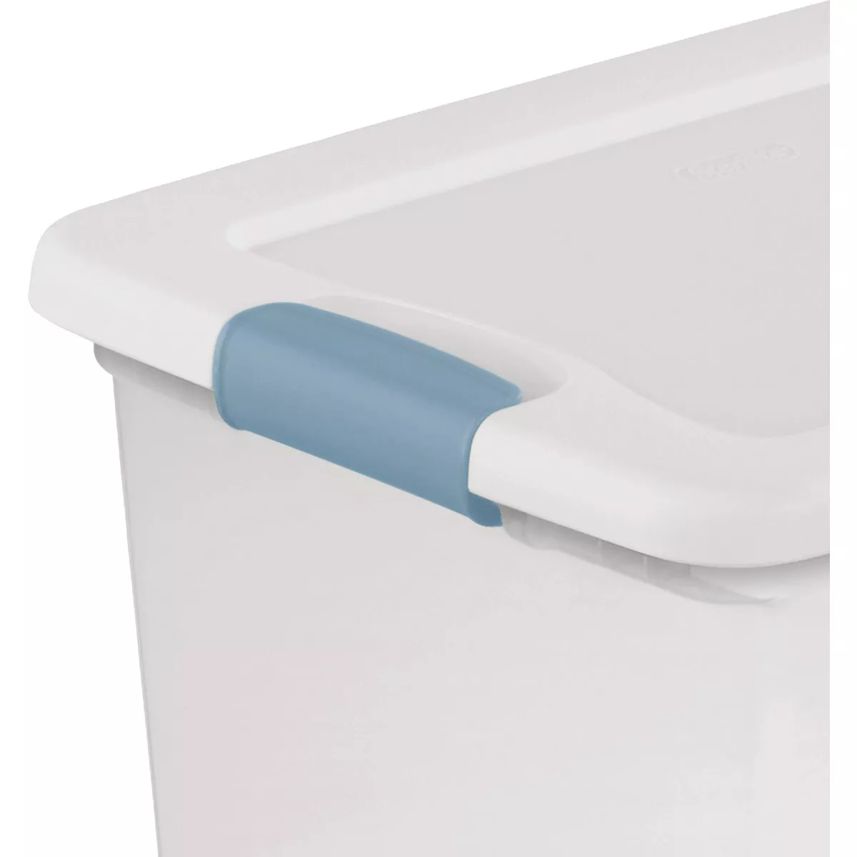 Sterilite 25 Qt./24L White Latching Box