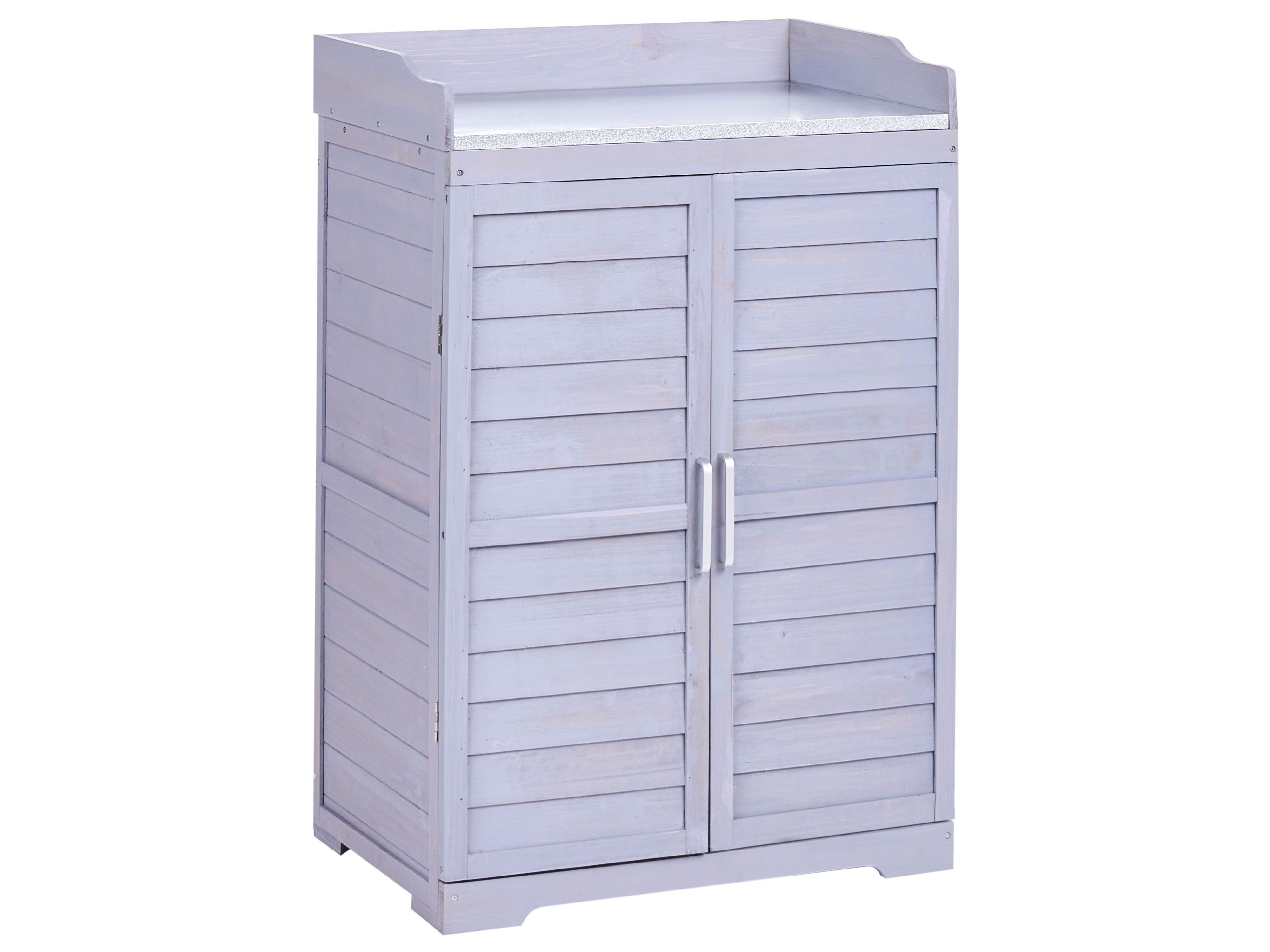 Potting Bench TEREVILLE Fir Wood 67 cm 45 cm Grey
