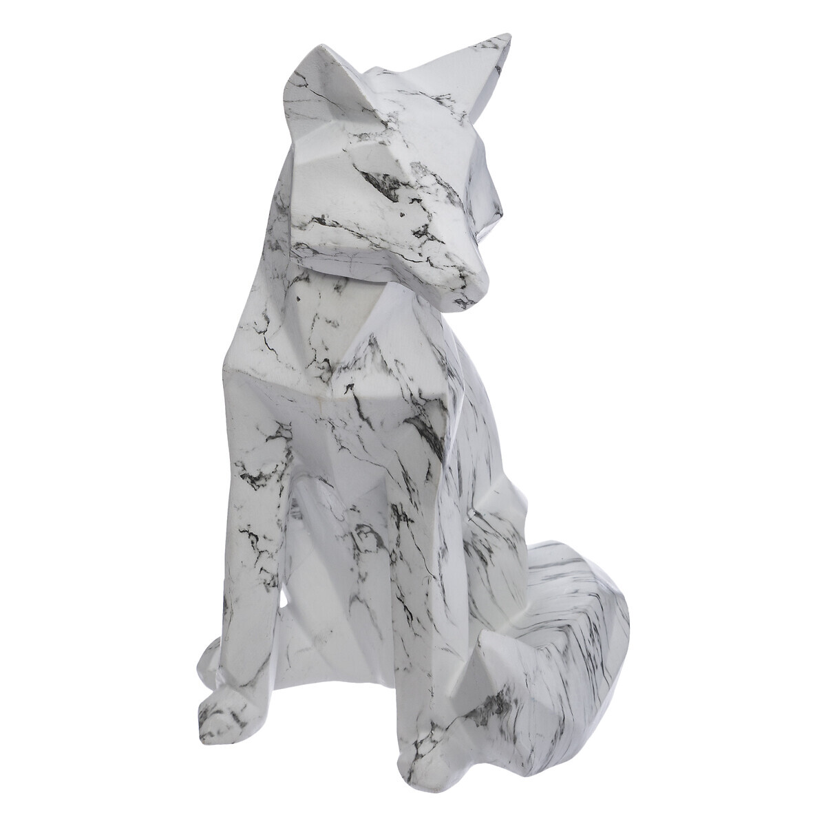 Statue fox White, D.25 cm
