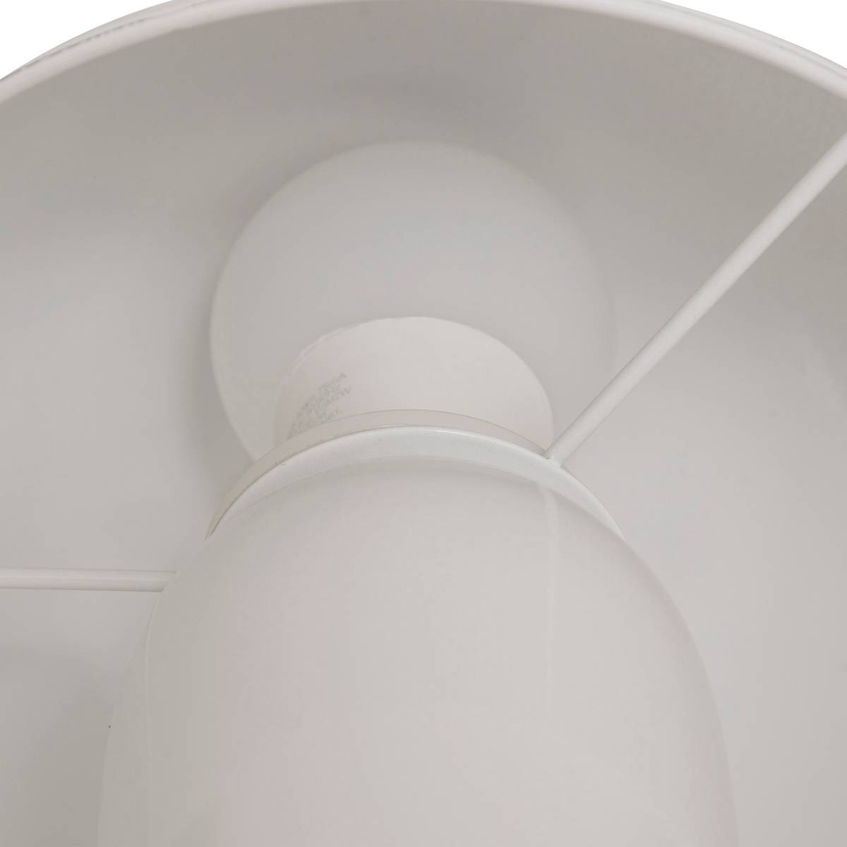 Mushroom Lamp Sector "Lito" White, H.24.5 cm