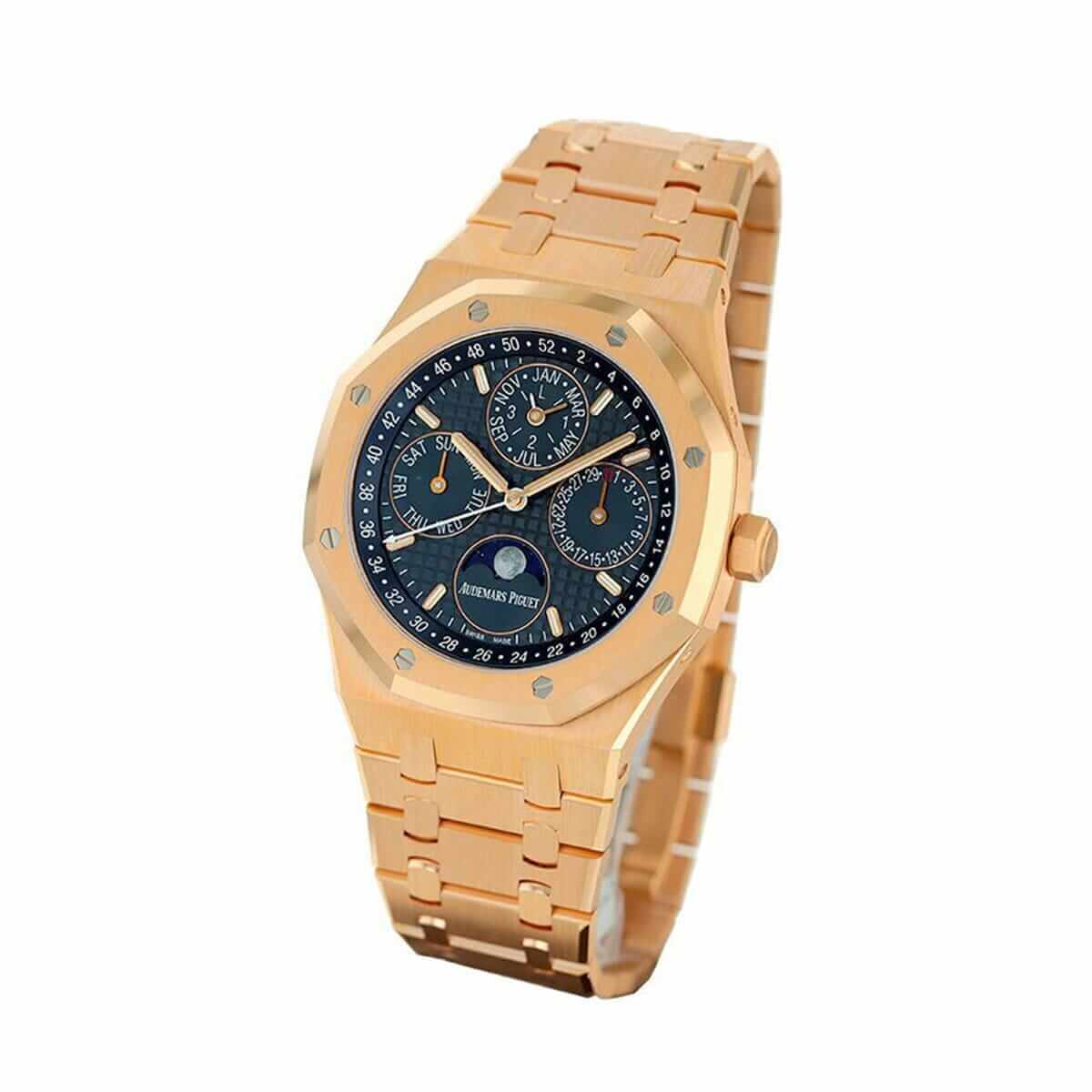 AP Rose Gold Blue Dial Replica - Elite Watch Atelier