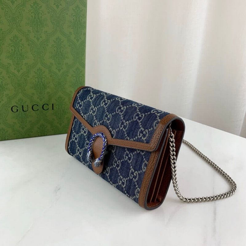 Replica Gucci Denim Dionysus Mini Chain Bag 4012311:1High-quality replica