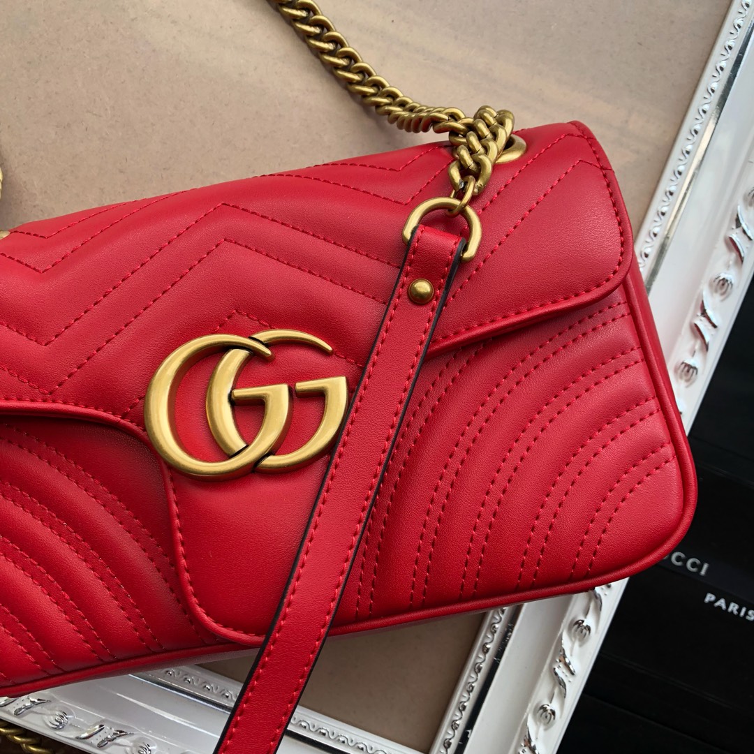 Replica Gucci Marmont Small Matelasse Shoulder Bag Nano/22Cm/26Cm1:1High-quality replica