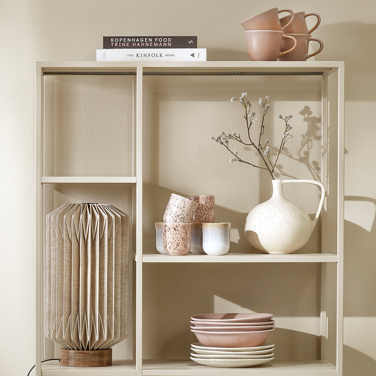 Blokker Mixed Ceramics Pastaborden 4st. - Ø 22 cm - Dusty Rose