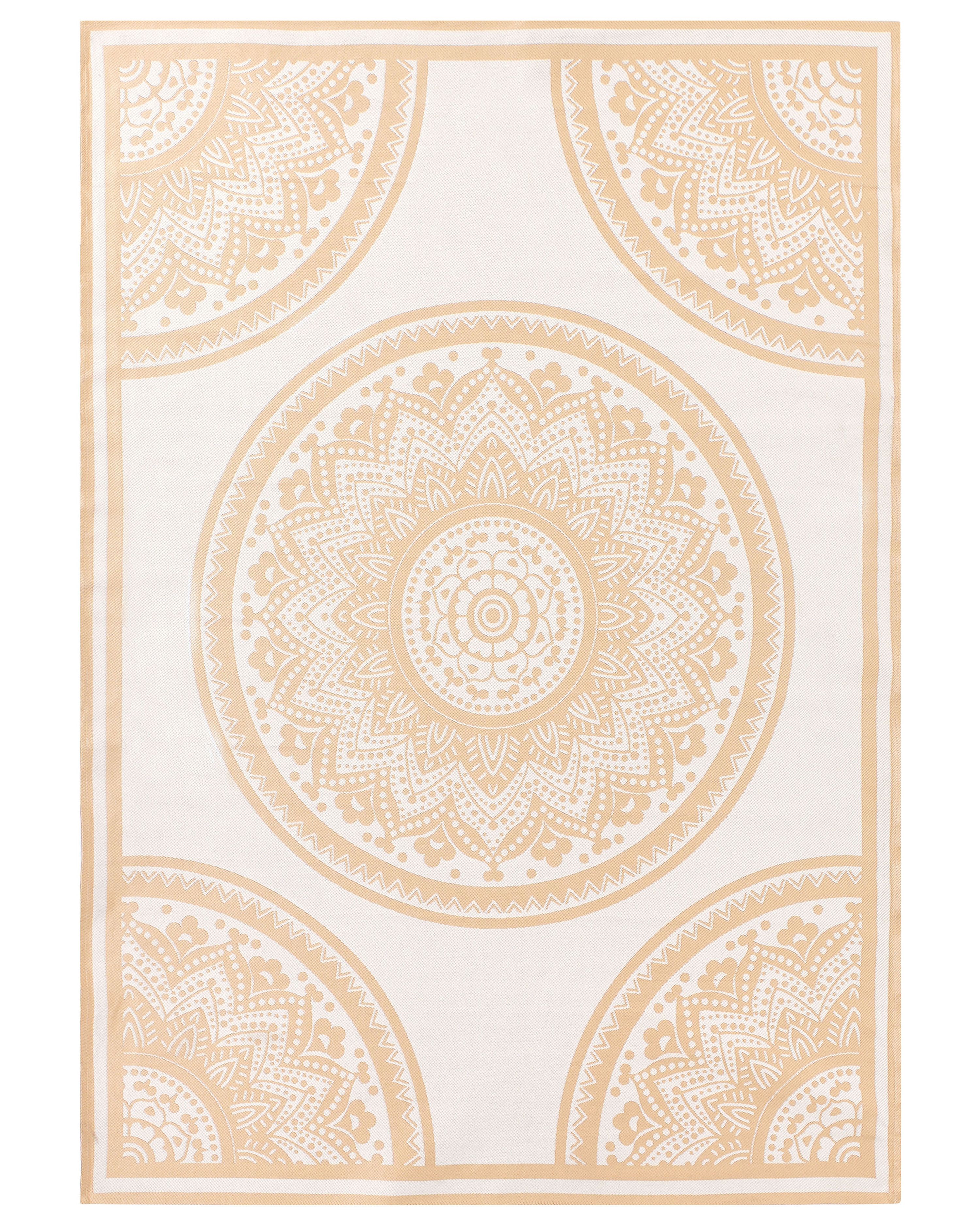 Outdoor Rug HUBLI Beige 160 x 230 cm