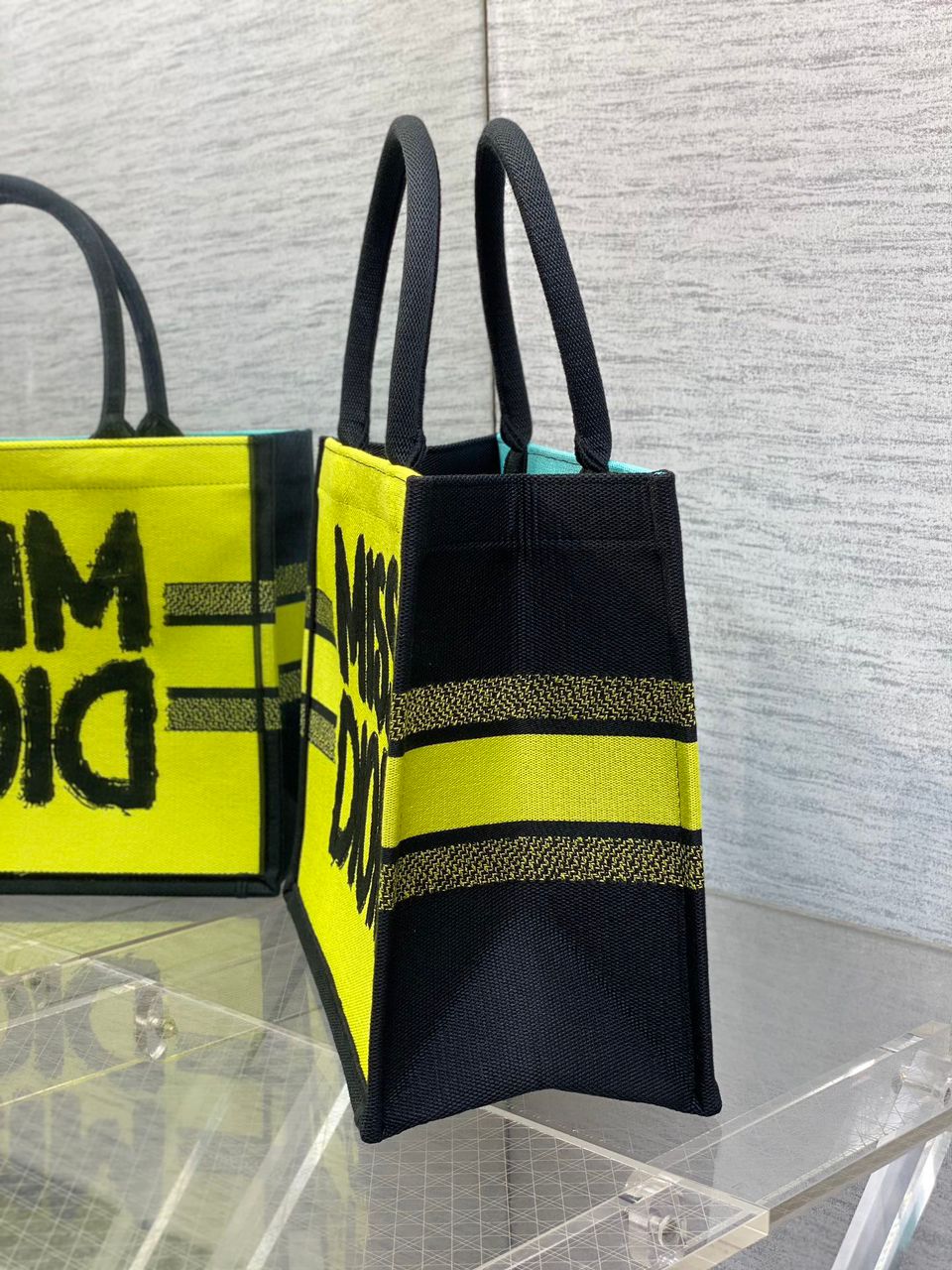 Dior Medium Book Tote Bag Two-Tone Green And Blue For Women 36cm/14in – M1296ZEZY_M07I1:1High-quality replica