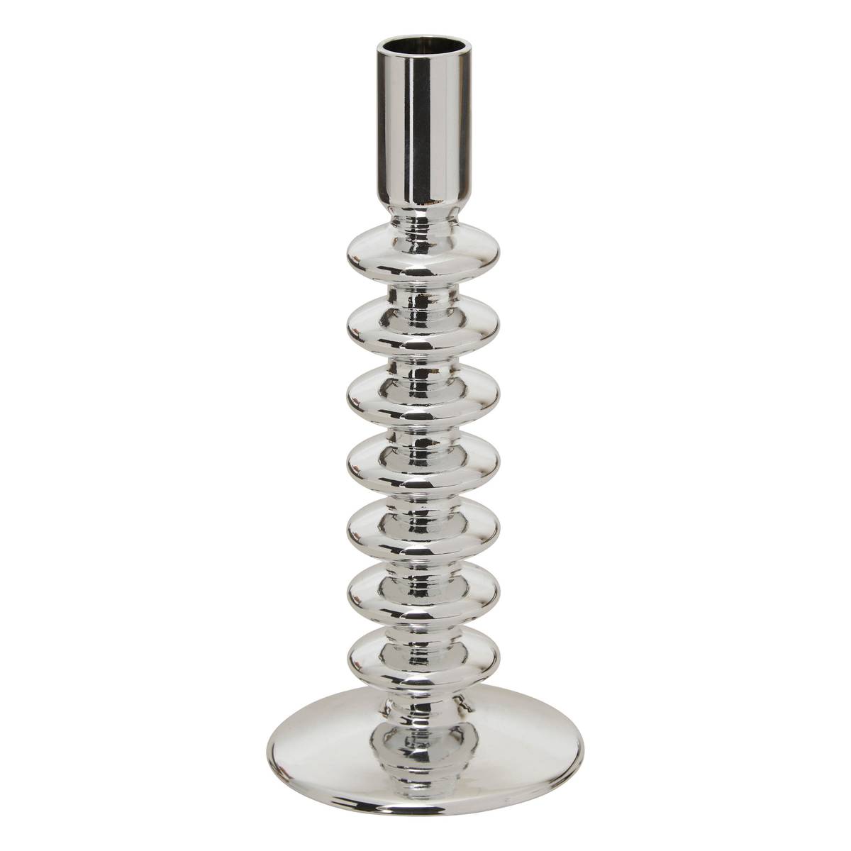 Candle Holder "Sky" Silver, 9x9 cm