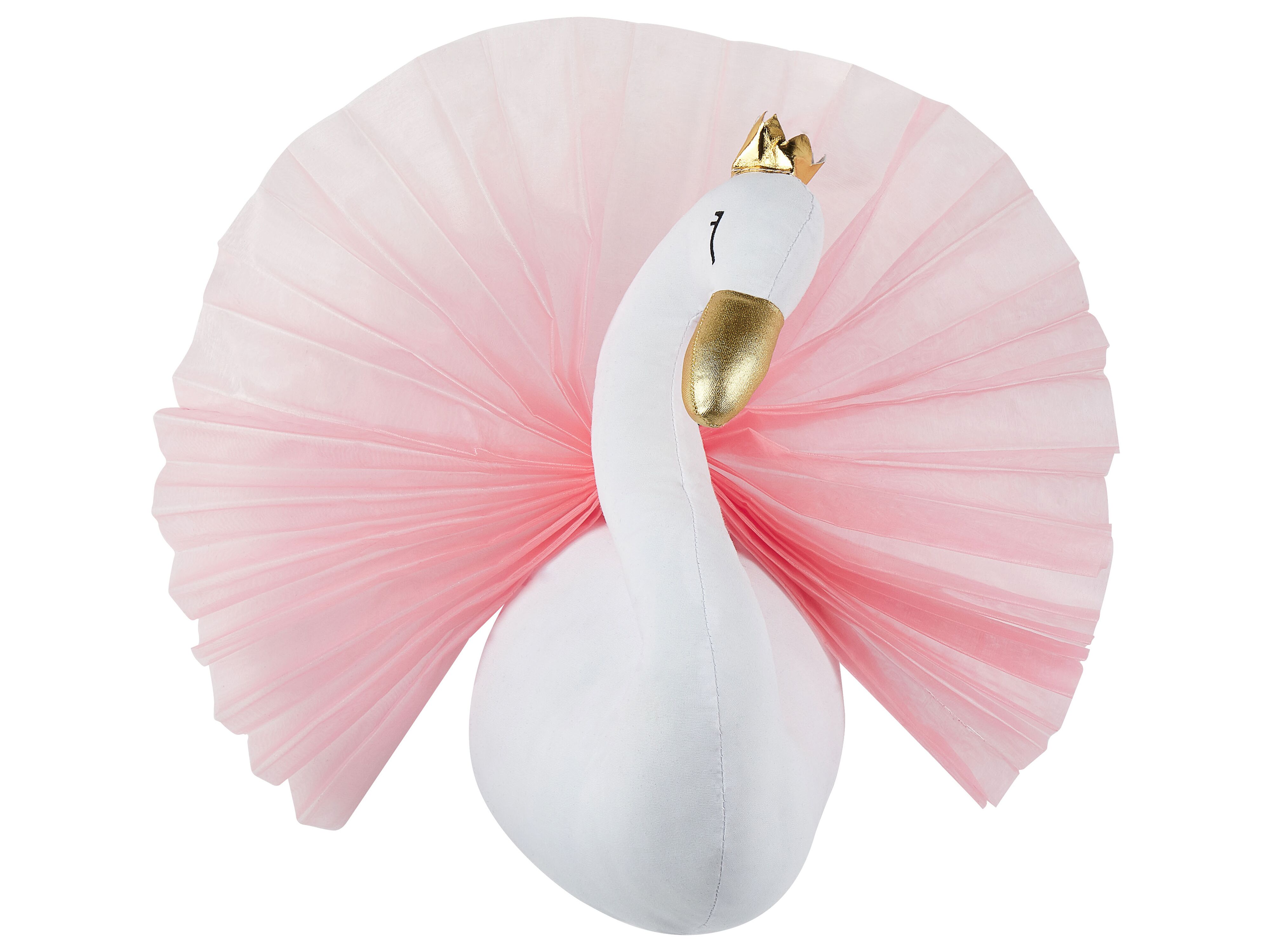 Kids Wall Decor Swan ODETTA Cotton 32 cm White
