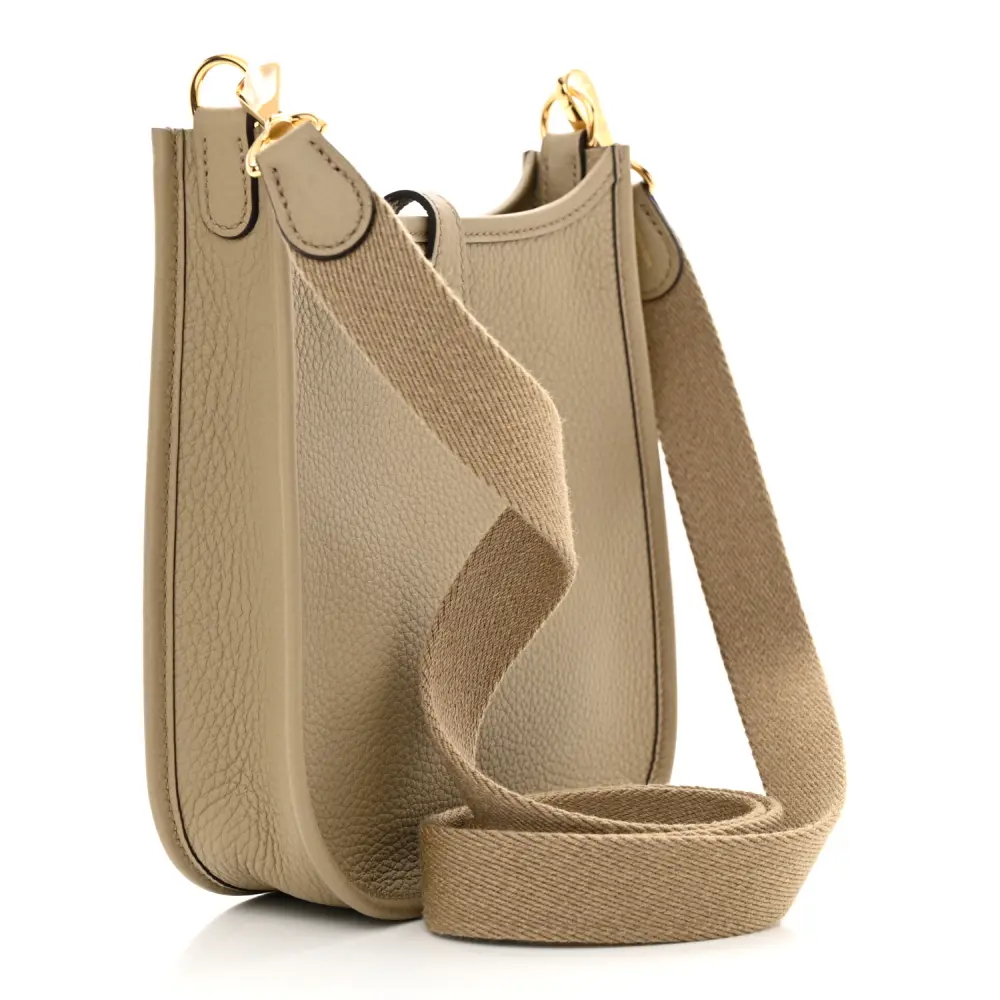 Hermès Beige Marfa Taurillon Clemence Leather Amazone Evelyne TPM Gold Hardware High-quality Replica1:1High-quality replica