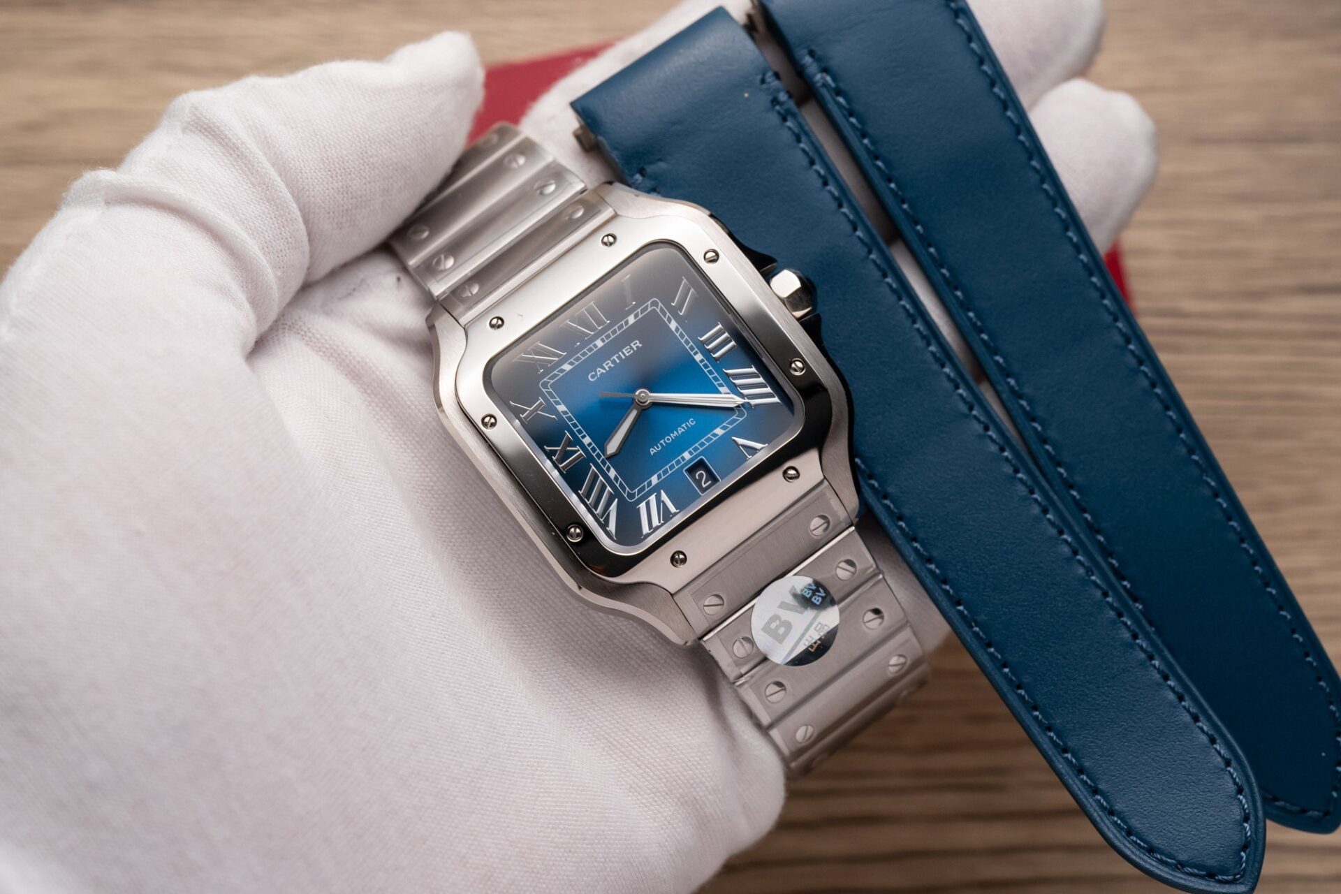 Cartier Santos De Cartier WSSA0013 Replica Wath Blue Dial BV Factory 39.8mm - Top club