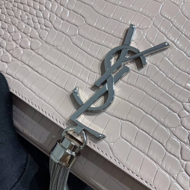 Replica Saint Laurent Medium Kate Tassel Chain Bag In Crocodile Leather 3541191:1High-quality replica