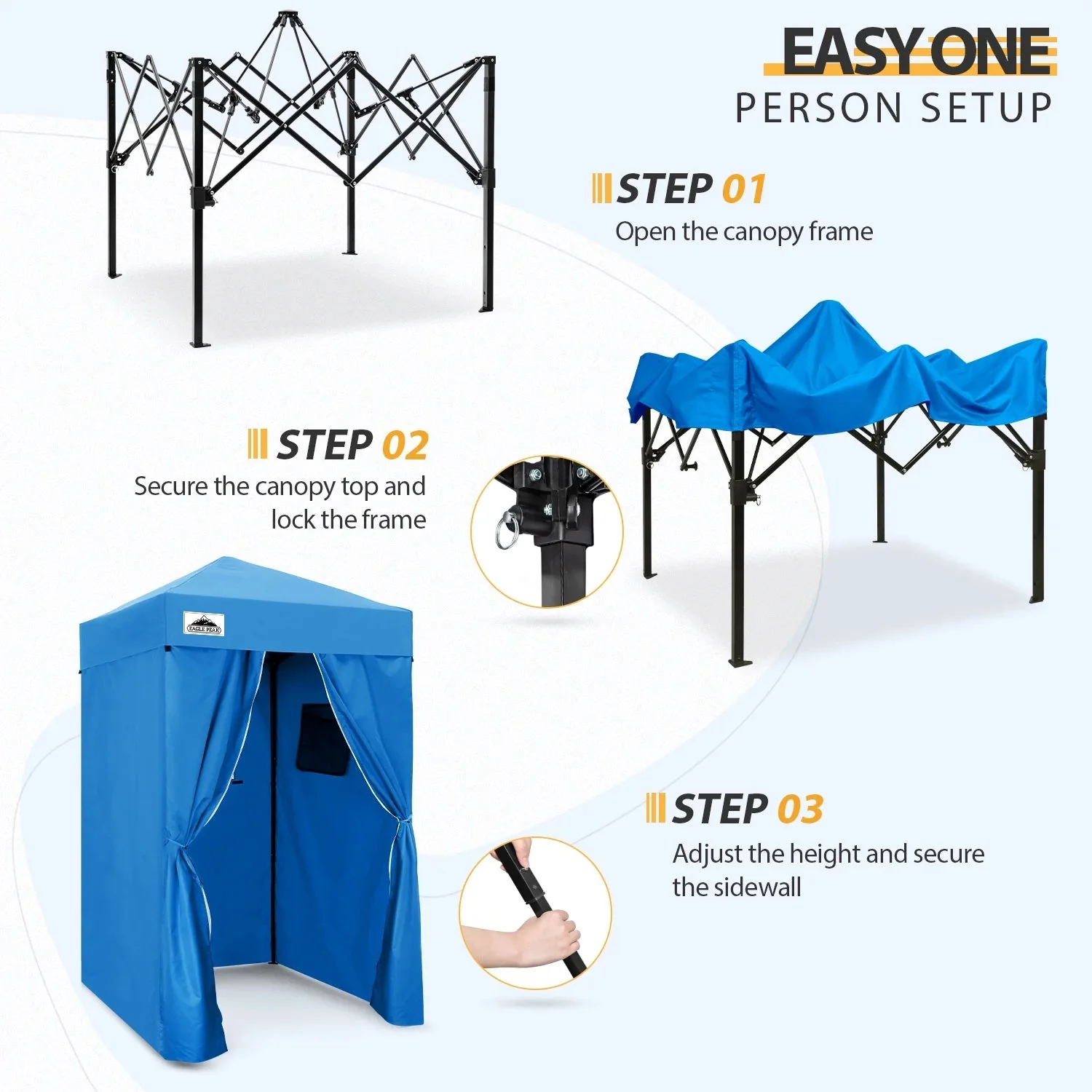EAGLE PEAK Ultra Compact 4 ft x 4 ft Pop-Up Changing Room Canopy - Flex - Image 105 EAGLE PEAK Ultra Compact 4 ft x 4 ft Pop-Up Changing Room Canopy - Flex - Image 105