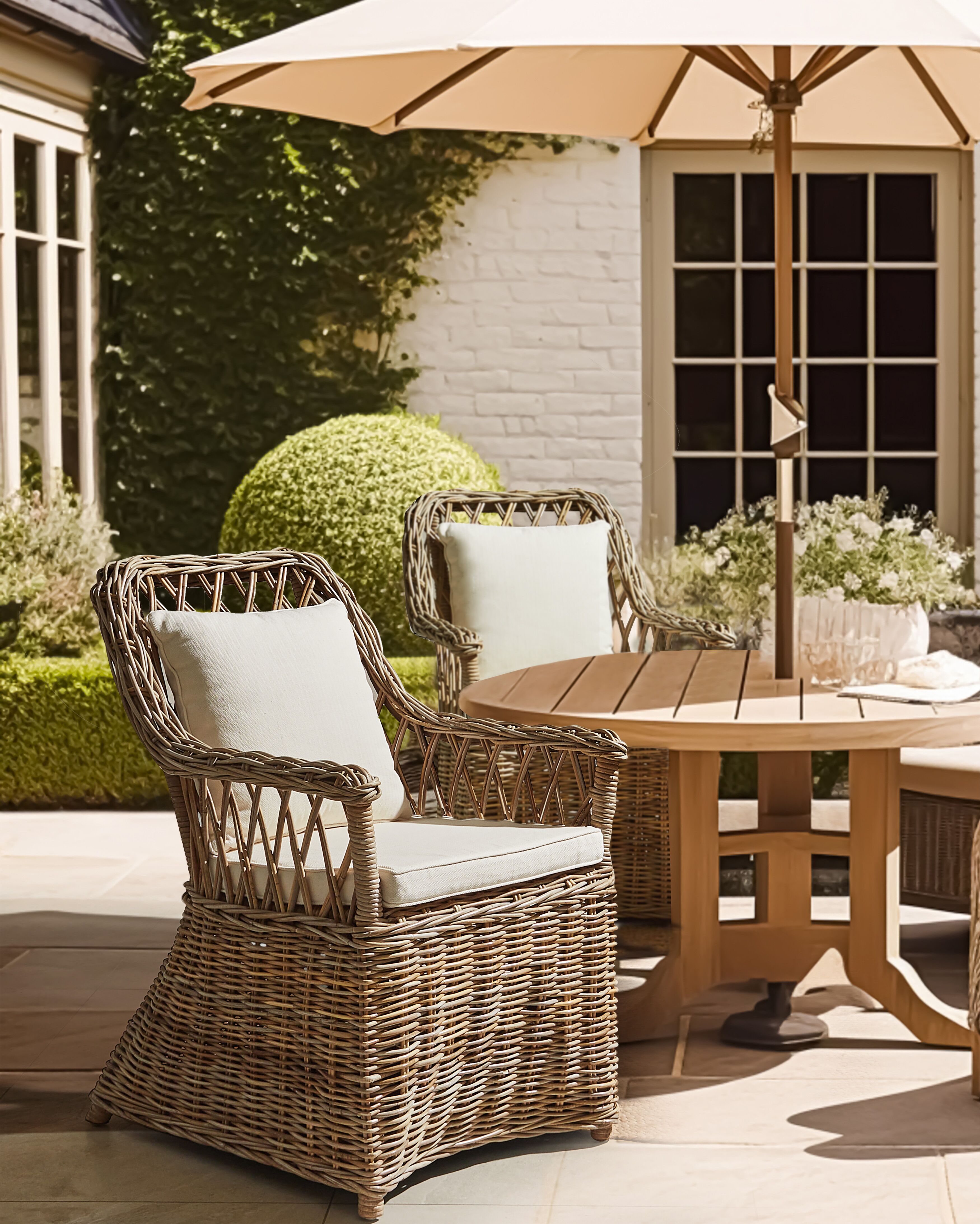 Garden Armchair MAROS II Rattan Natural