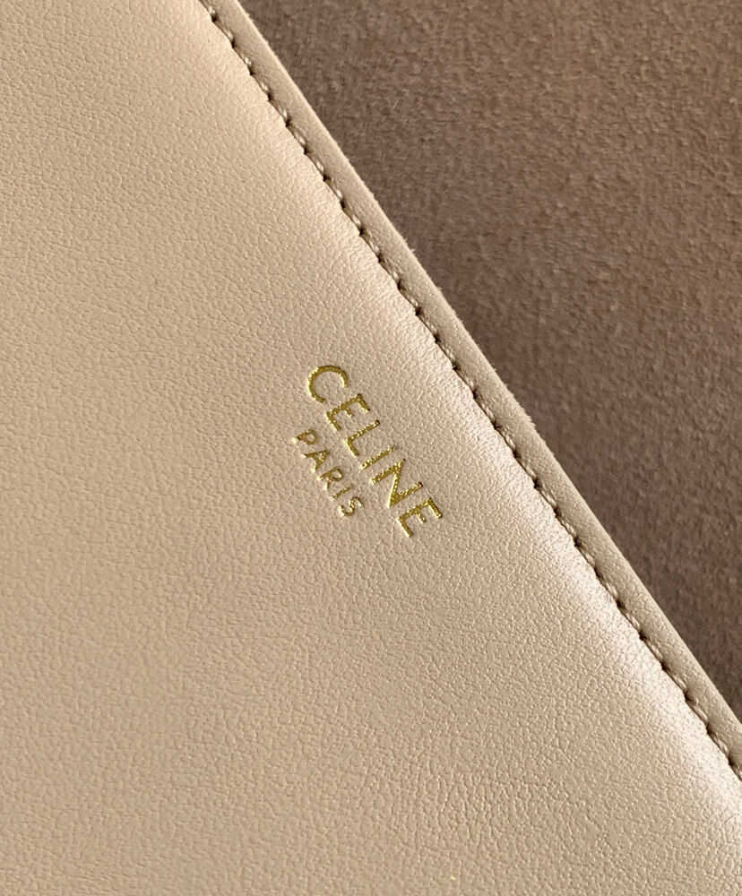 Celine Besace Cuir Triomphe In Smooth Calfskin Apricot1:1High-quality replica