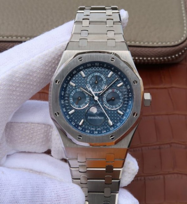 Replica Audemars Piguet JF Royal Oak 41mm 26574 SS Blue Dial SS Bracelet A5134 - Top club