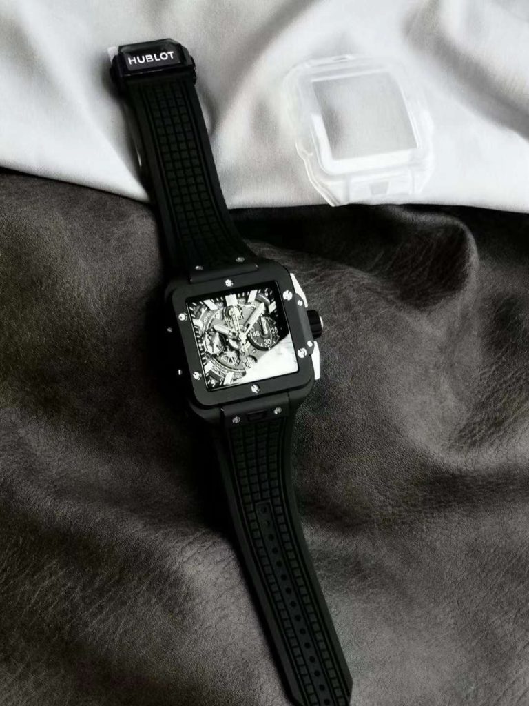 Hublot Replica 1:1 Watch Black Ceramic Square Bang Unico Chronograph 42mm - Top club