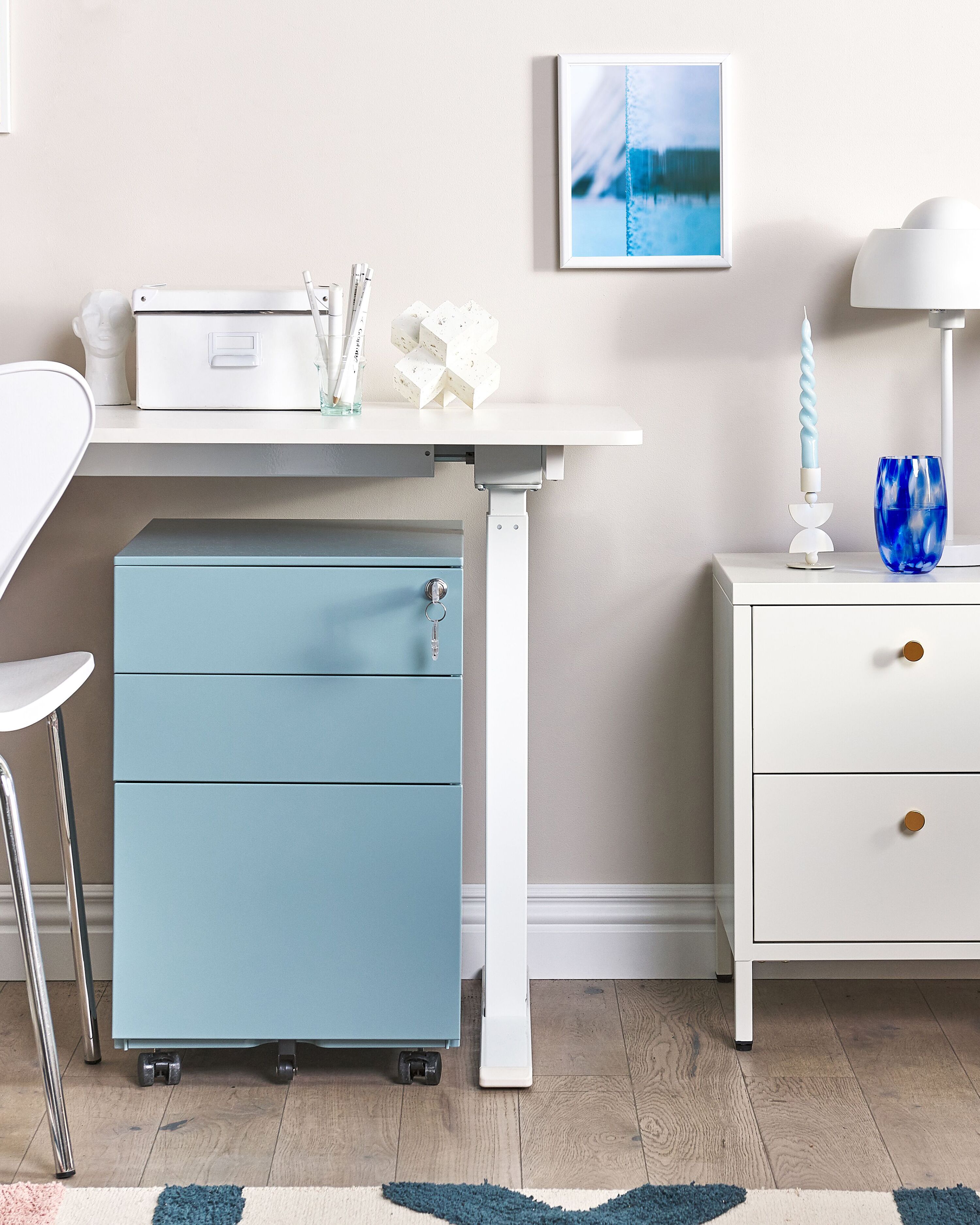 Storage Unit CAMI Metal Light Blue