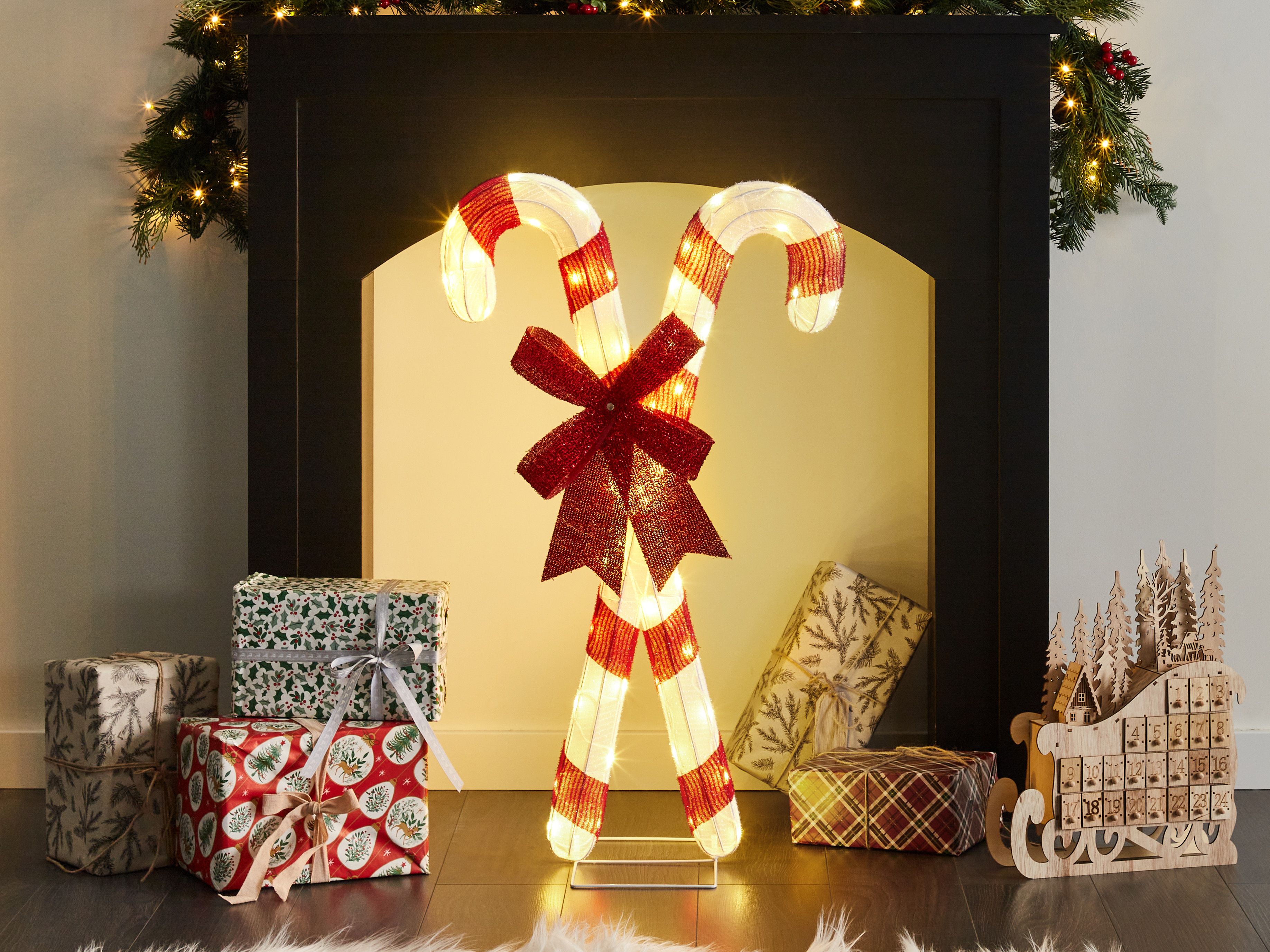 Outdoor Decoration LED OLASVIK 90 cm White Red
