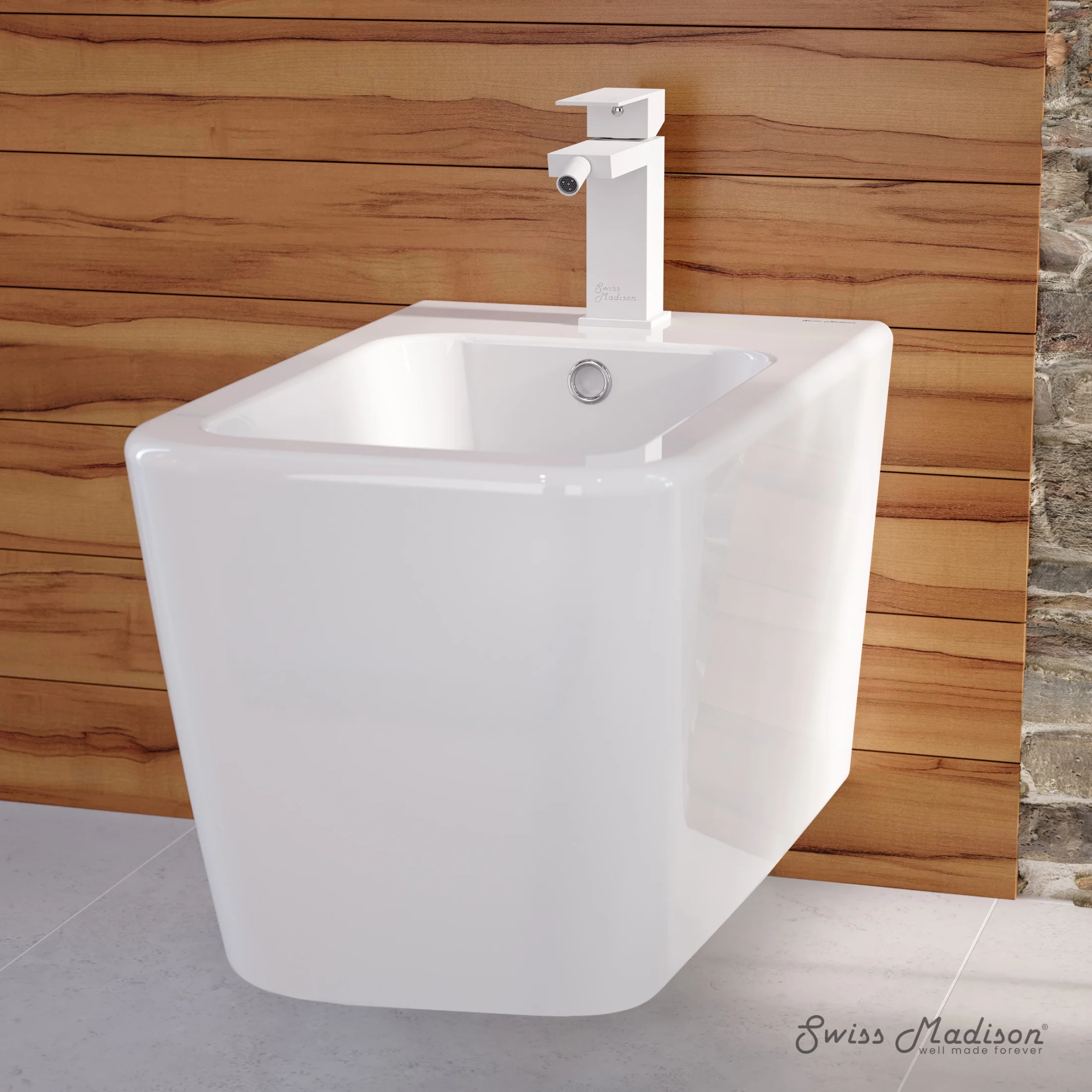 Concorde Bidet Faucet in Matte White