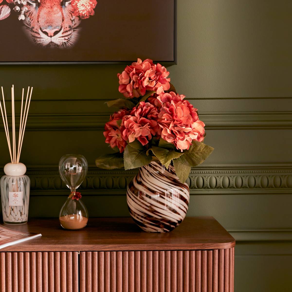 Vase "Arvo Multicolored, H.19.5 cm